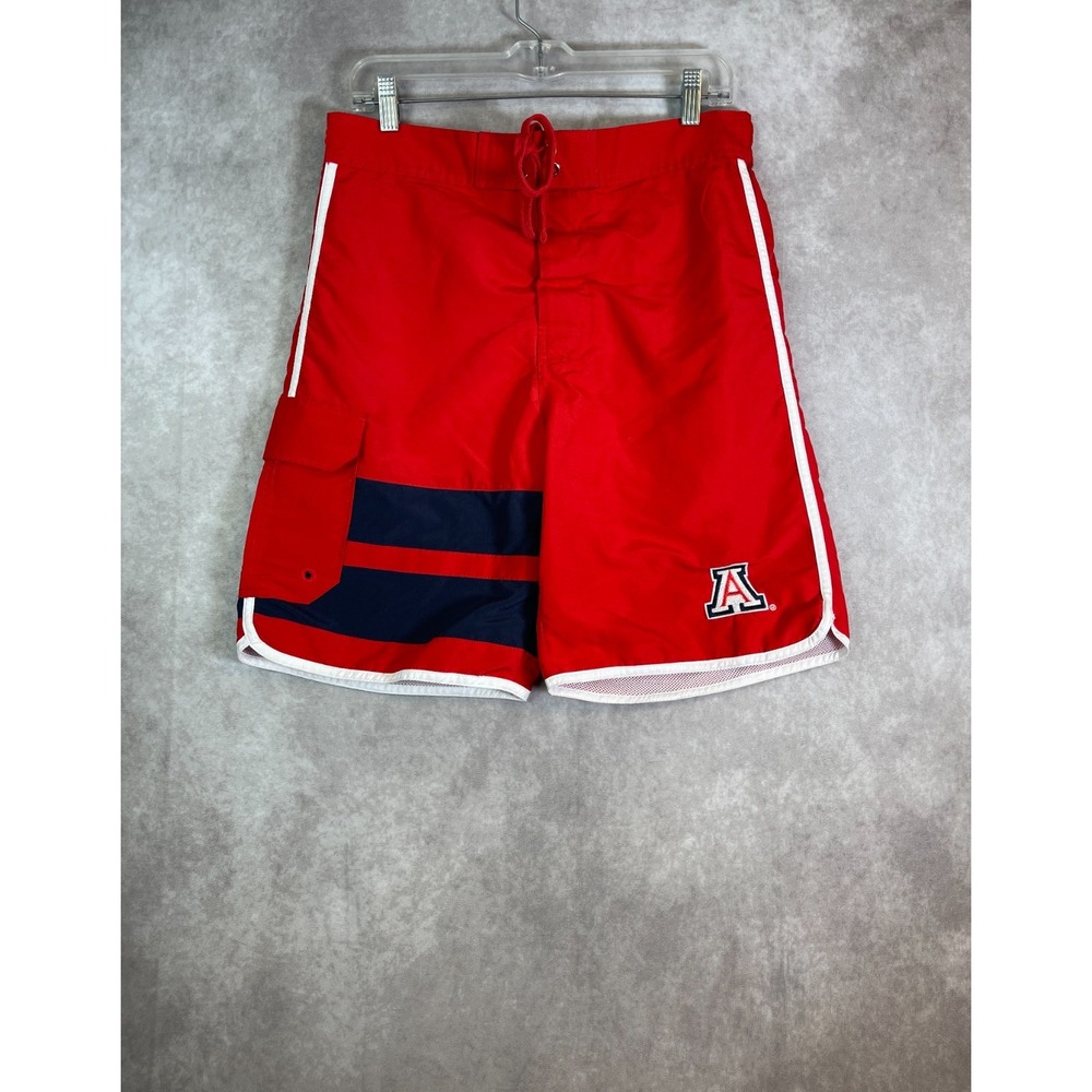 University of Arizona Wildcats Swim Trunks Mens Small Red Beach Surf U of A